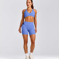 UnifiedMove™ Pocket Shorts 6" with Bonding with Reflective Logo | Glaucous Blue