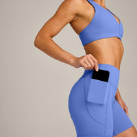 UnifiedMove™ Pocket Shorts 6" with Bonding with Reflective Logo | Glaucous Blue