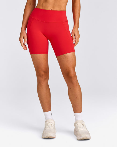 UnifiedMove™ Pocket Shorts 6" with Bonding | Muscle Mommy Red
