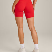 UnifiedMove™ Pocket Shorts 6" with Bonding with Reflective Logo | Muscle Mommy Red