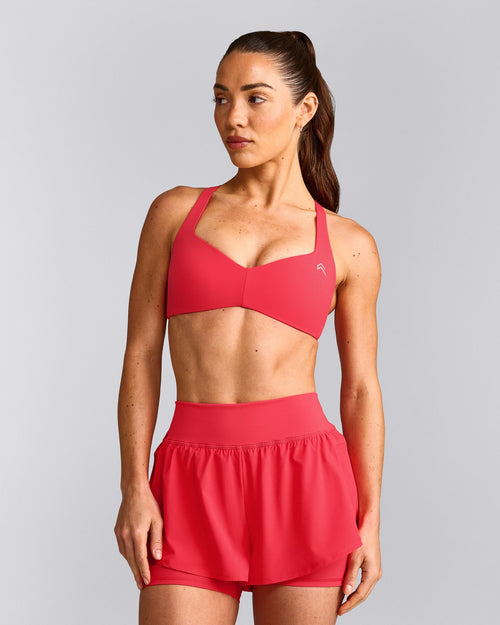 UnifiedMove™ T Back Minimal Bralette | Charged Pink