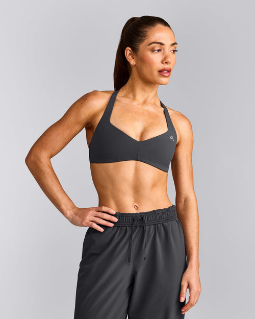 UnifiedMove™ T Back Minimal Bralette | Coal
