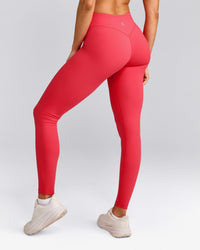UnifiedMove™ V Front Mid Rise Leggings with Reflective Logo | Charged Pink