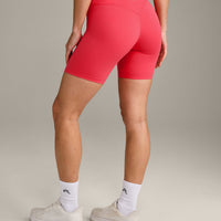 UnifiedMove™ V Front Mid Rise Shorts 6" with Reflective Logo | Charged Pink
