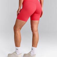 UnifiedMove™ V Front Mid Rise Shorts 6" with Reflective Logo | Charged Pink