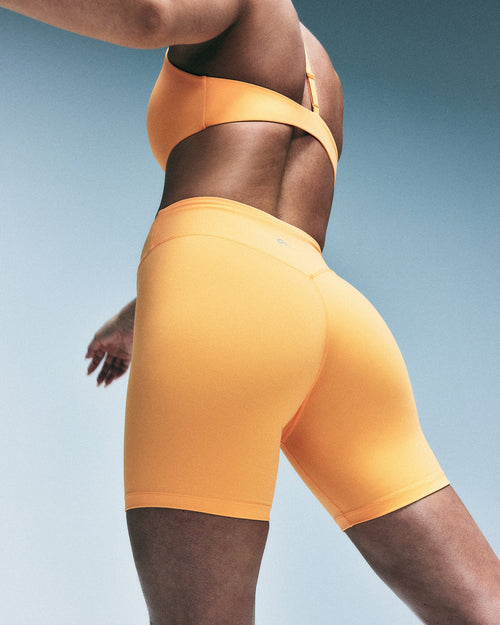 UnifiedMove™ V Front Mid Rise Shorts 6" | Powdered Orange
