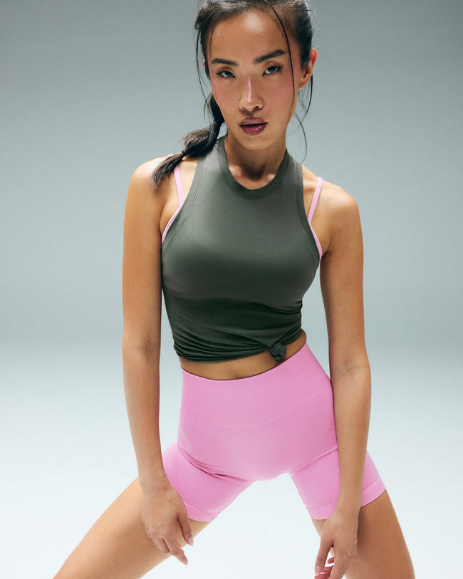 Oner Seamless Fitted Tank Top New Branding | Dark Khaki