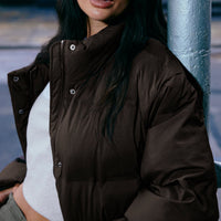 Oversized Puffer Jacket | 70% Cocoa