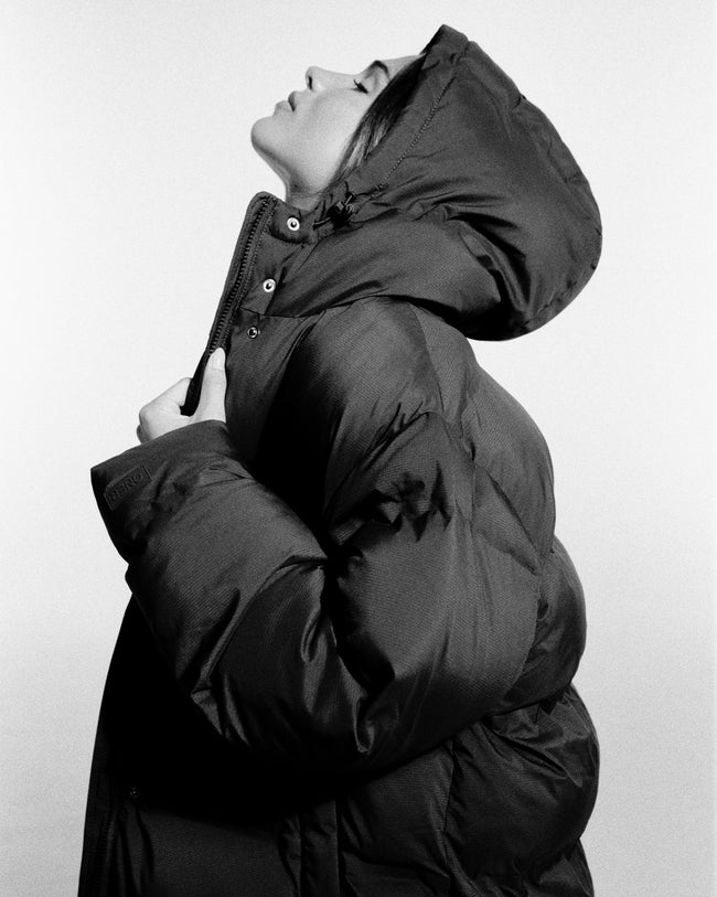 Oversized Longline Puffer Jacket | 70% Cocoa