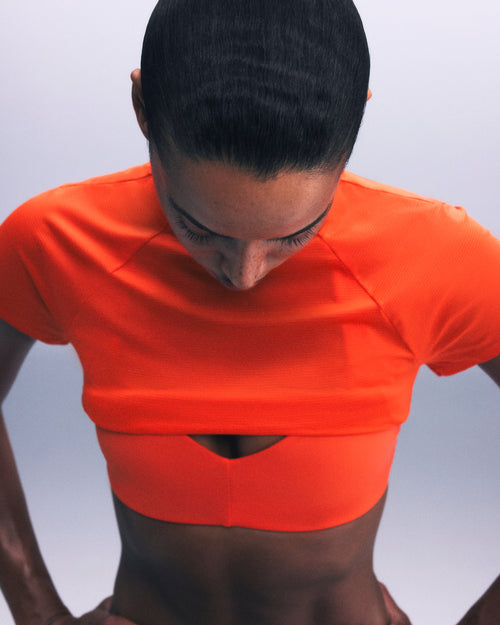 PrecisionMove™ Short Sleeve Top | Energy Orange