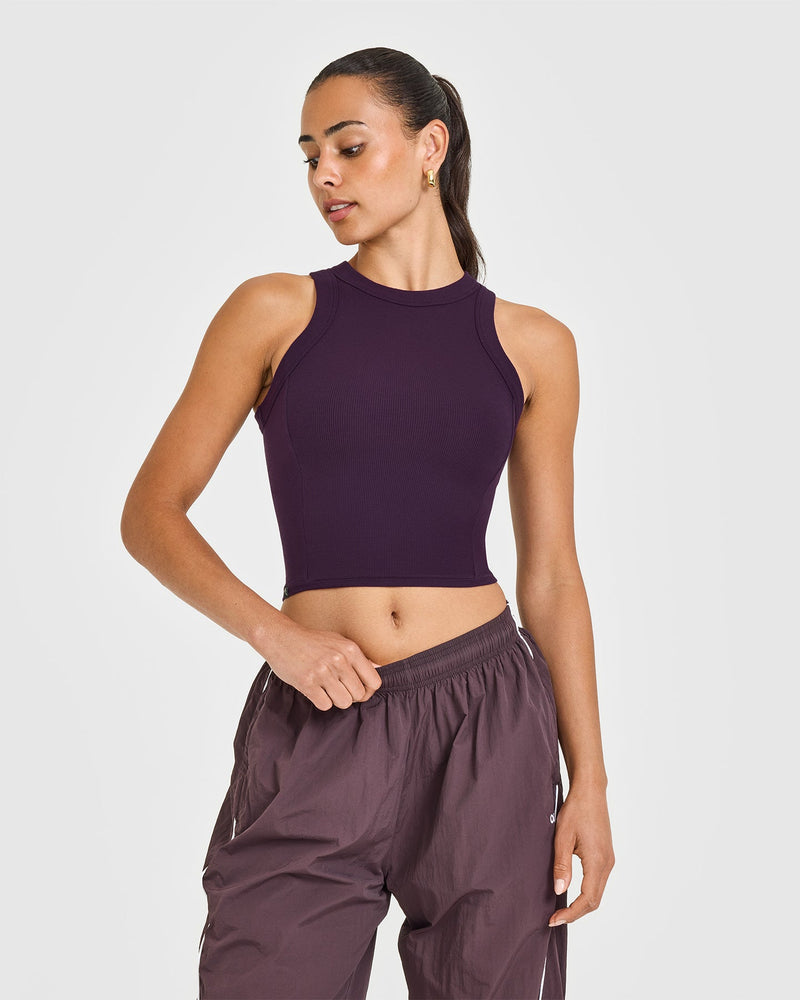 専用 Waffle Back Ribbon Tank Lavender Tank top with wide straps in lavender / purple | MADELEINE Fashion