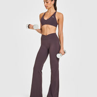 Unified Wrap Flared Bottoms | Dark Umber Brown