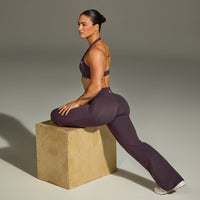 Unified Wrap Flared Bottoms | Dark Umber Brown