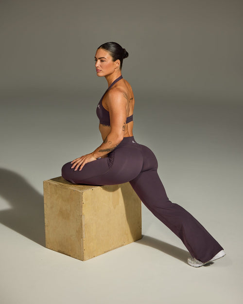 Unified Wrap Flared Bottoms | Dark Umber Brown