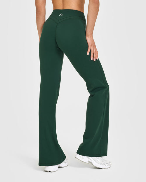 UnifiedMove™ Wrap Flared Pants | Racing Green
