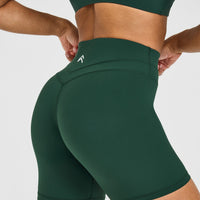 UnifiedMove™ High Waisted Shorts 6" | Racing Green