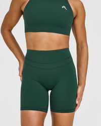 UnifiedMove™ High Waisted Shorts 6" | Racing Green