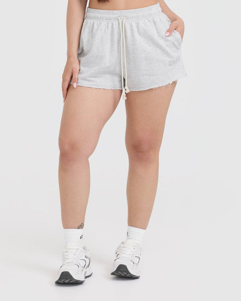 Raw Lounge Oversized Shorts in Light Grey Marl | Oner Active US