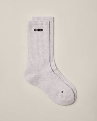 Oner Long Crew Socks 1 Pack | Gray Marl