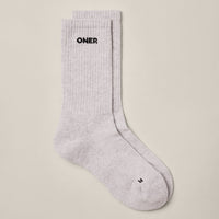 Oner Long Crew Socks 1 Pack | Gray Marl