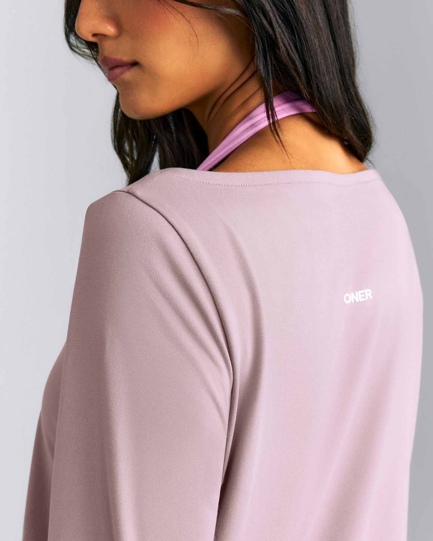 FormeSoft™ Relaxed Slash Neck Long Sleeve Top | Dusty Purple
