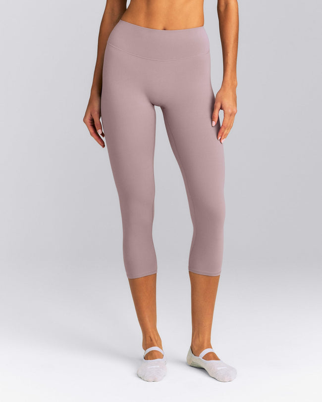 SoftMotion™ 3/4 Length Leggings New Branding | Dusty Purple