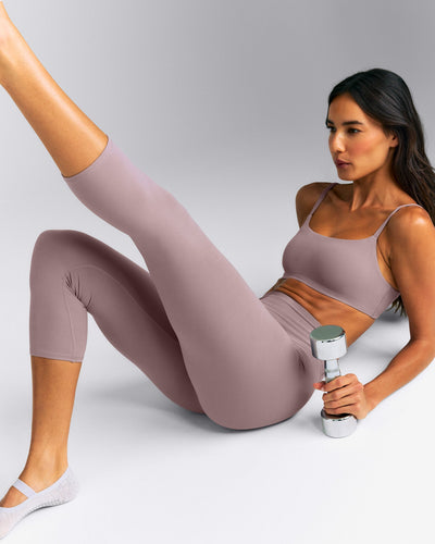 SoftMotion™ 3/4 Length Leggings New Branding | Dusty Purple