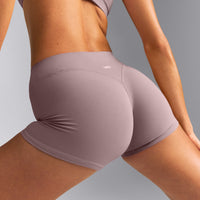 SoftMotion™ Mid Rise Micro Shorts 4" New Branding | Dusty Purple