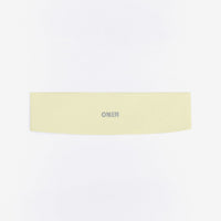 SoftMotion™ Headband with Gray Logo | Pastel Yellow