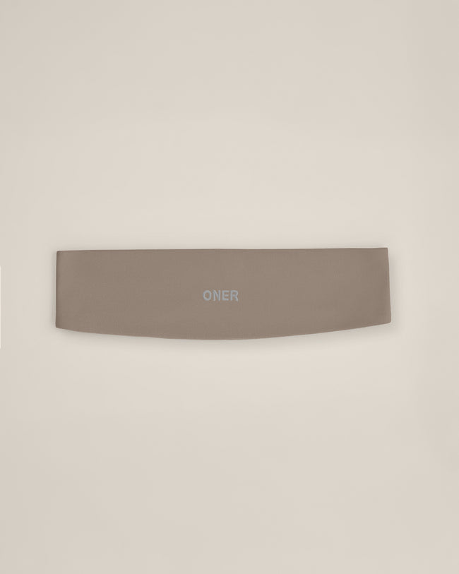SoftMotion™ Headband with Gray Logo | Minky