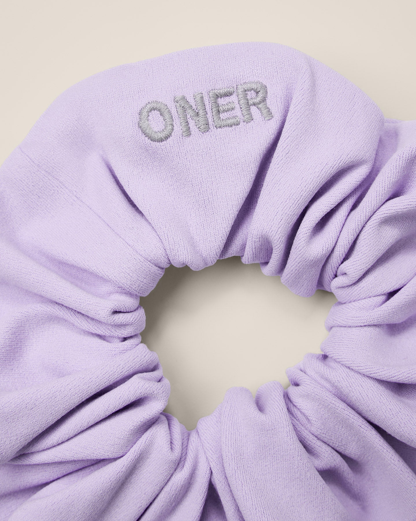 SoftMotion™ Scrunchie with Gray Logo | Lavender Purple