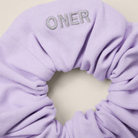 SoftMotion™ Scrunchie with Gray Logo | Lavender Purple