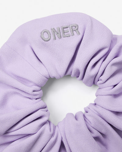 SoftMotion™ Scrunchie with Gray Logo | Lavender Purple