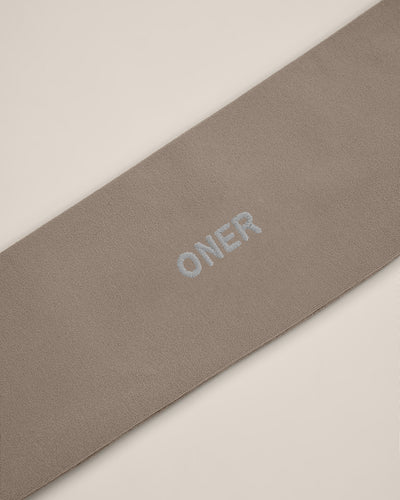 SoftMotion™ Headband with Gray Logo | Minky
