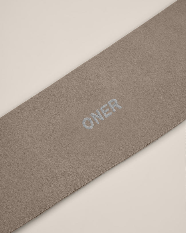 SoftMotion™ Headband with Gray Logo | Minky