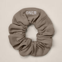 SoftMotion™ Scrunchie with Gray Logo | Minky