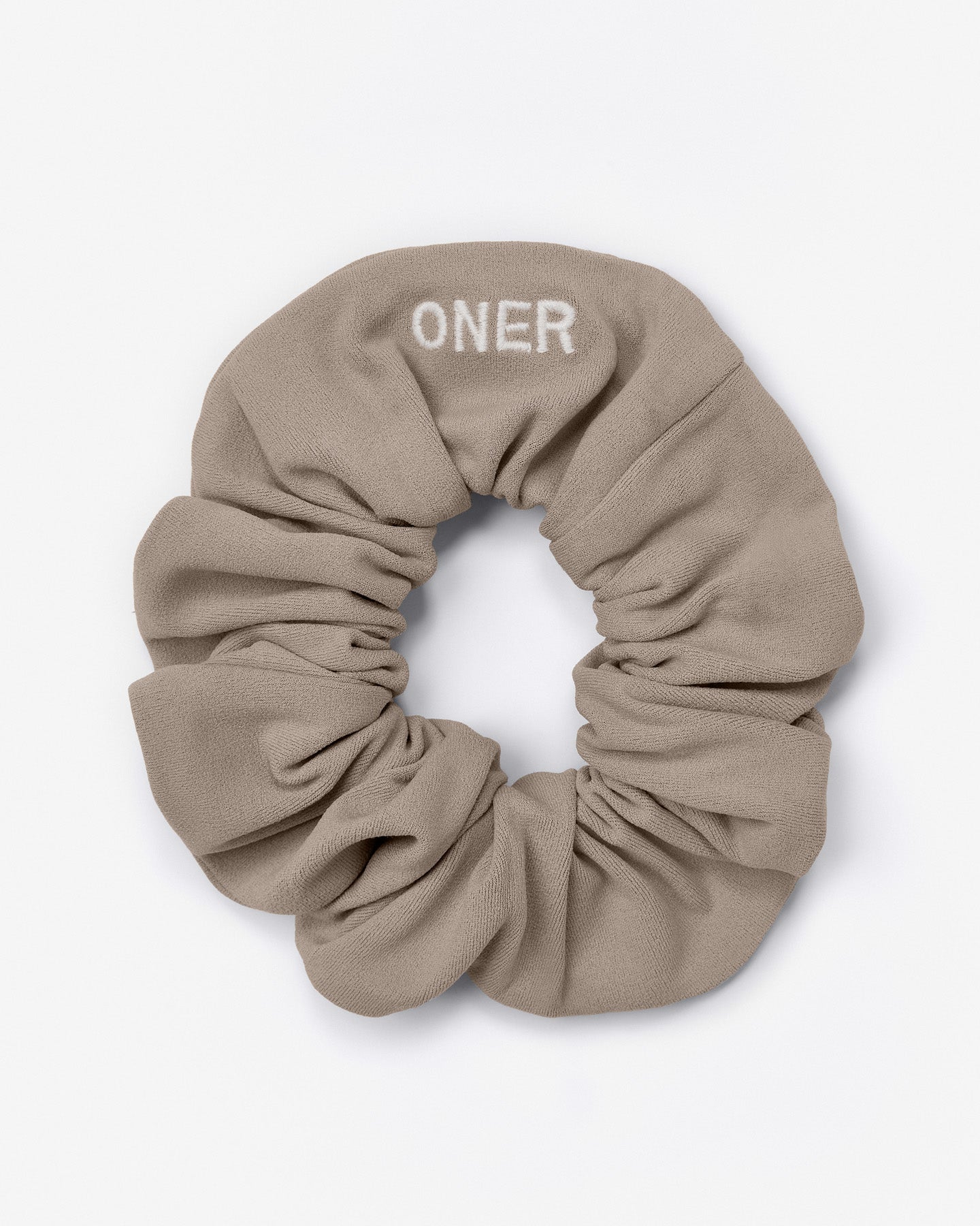 SoftMotion™ Scrunchie with Gray Logo | Minky
