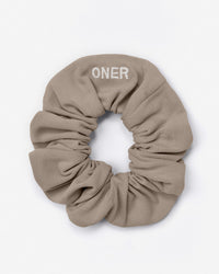 SoftMotion™ Scrunchie with Gray Logo | Minky