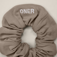 SoftMotion™ Scrunchie with Gray Logo | Minky
