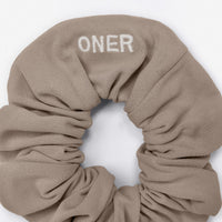 SoftMotion™ Scrunchie with Gray Logo | Minky