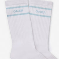 Varsity Stripe Long Crew Socks 1 Pack | Cloud Blue