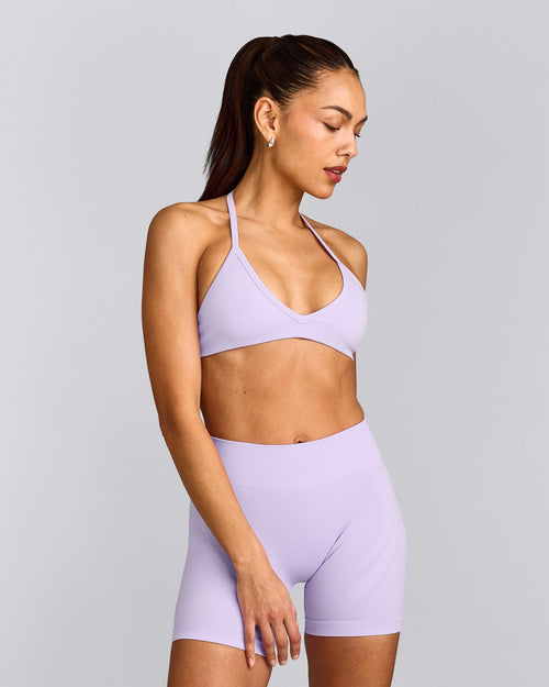 EnhanceLift™ Seamless Minimal Halter Neck Bralette | Lavender Purple