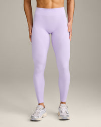 EnhanceLift™ Seamless Leggings with Gray Logo | Lavender Purple
