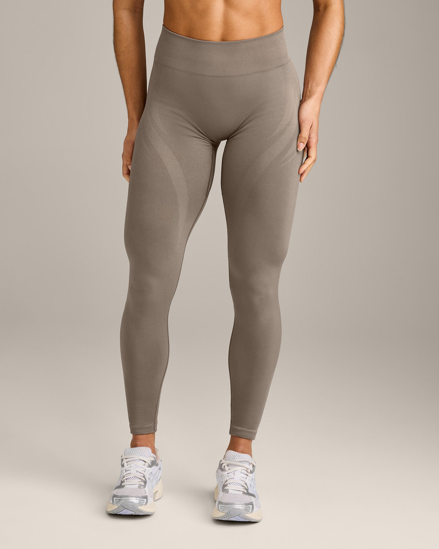 EnhanceLift™ Seamless Leggings with Gray Logo | Warm Minky