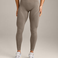 EnhanceLift™ Seamless Leggings with Gray Logo | Warm Minky