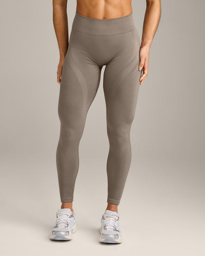 EnhanceLift™ Seamless Leggings with Gray Logo | Warm Minky