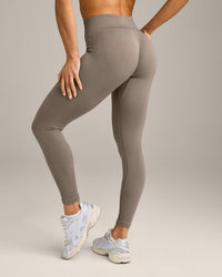 EnhanceLift™ Seamless Leggings with Gray Logo | Warm Minky