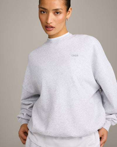 Foundations All Season Crew Neck Sweatshirt | Gray Marl