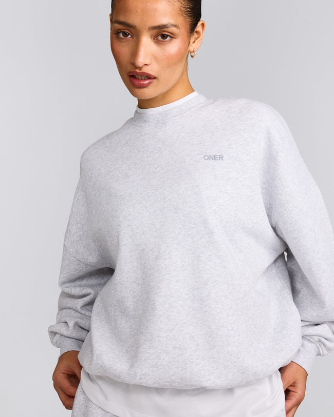 Foundations All Season Crew Neck Sweatshirt | Gray Marl