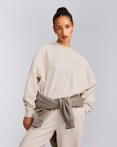Foundations All Season Crew Neck Sweatshirt | Oat Marl